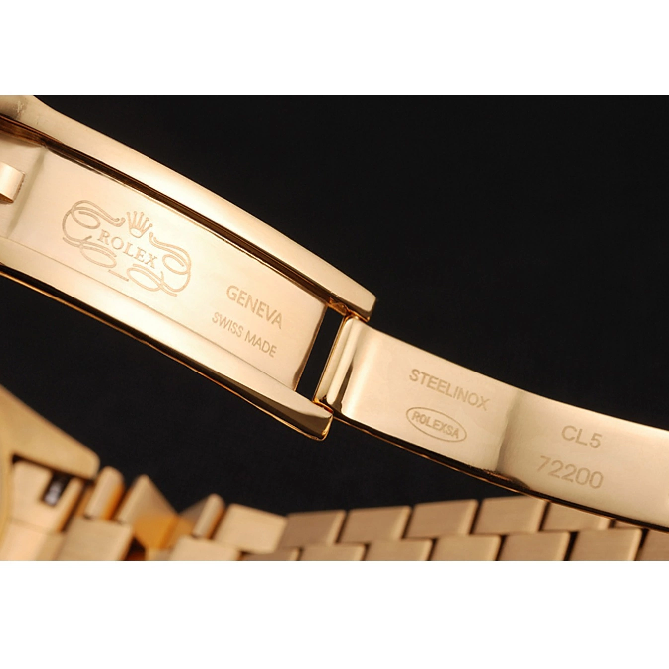 Aaa replica watch Pave And Day Case Bezel Date Bracelet Swiss Diamond Rolex Dial Gold And 0726